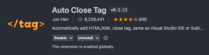 VScode extensions for ruby on rails - Auto Close Tag VScode extensions for ruby on rails - Auto Close Tag