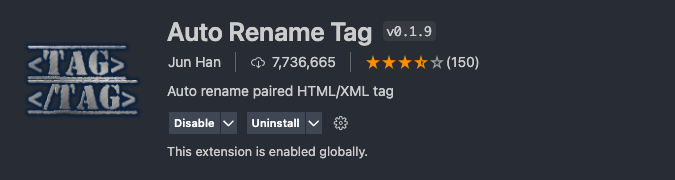 VScode extensions for ruby on rails - Auto Rename Tag VScode extensions for ruby on rails - Auto Rename Tag