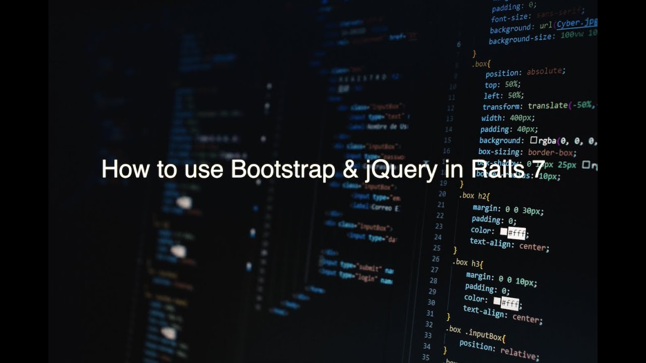 Implement Bootstrap & jQuery in Rails 7